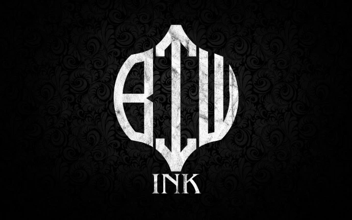 logo noir et blanc du salon de tatouage privé BIW INK à Avignon