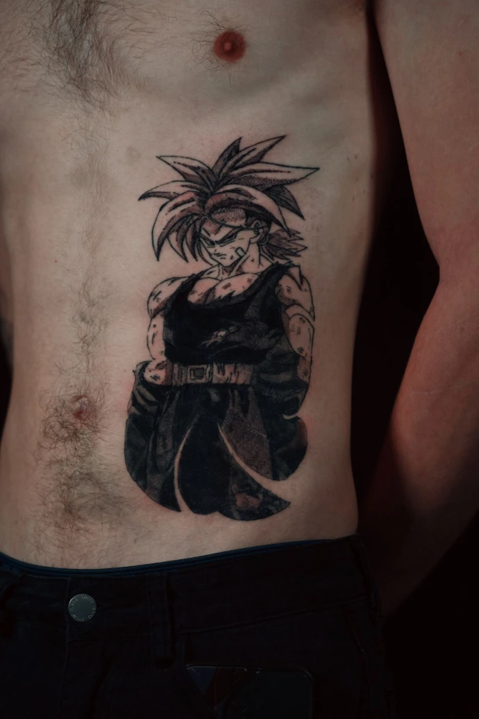 tatouage manga Dragon Ball réalisé à Avignon - BIW INK